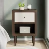 KWPZQEB Night Stand, Nightstand With Drawer & Open Shelf, Mid-Century End Table With Wooden Handle, Wooden Flie Cabinet For Bedroom, Small Spaces -Nexera Furniture Store GUEST f5867dcb 815d 4c46 8427 88a4a3d72bb9
