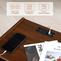 Nightstand With Storage – Mid Century Modern Bedroom Side Table Built-in Charging Station With 2 USB Ports & 2 Power Outlets 12 Nightstand With Storage – Mid Century Modern Bedroom Side Table Built-in Charging Station With 2 USB Ports & 2 Power Outlets -Nexera Furniture Store GUEST f5f44f08 7b57 4d72 b481 1814e01afe08