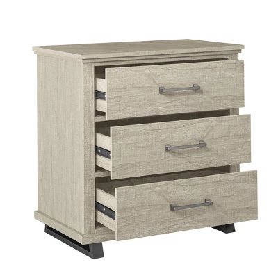 Festivo 2pc Contemporary 5 Drawer Chest And 3 Drawer Nightstand Set 6 Festivo 2pc Contemporary 5 Drawer Chest And 3 Drawer Nightstand Set - Image 4