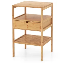 Tangkula Bamboo Nightstand W/ Pull-out Drawer & Storage Shelf Wood Natural 19 Tangkula Bamboo Nightstand W/ Pull-out Drawer & Storage Shelf Wood Natural -Nexera Furniture Store GUEST f69b3fae 8296 4341 ade9 66a98650ac63