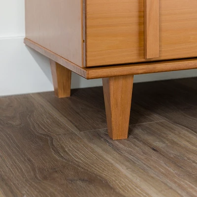 Modern Vertical Accent Solid Wood 6 Drawer Double Dresser - Saracina Home 17 Modern Vertical Accent Solid Wood 6 Drawer Double Dresser - Saracina Home - Image 15