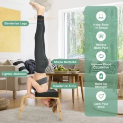 Costway Yoga Headstand Bench For Workout Relieve Fatigue Body Building Black -Nexera Furniture Store GUEST f6dfea0a 1bb9 4f36 83c3 060bcba993f5