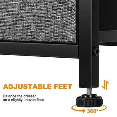 REAHOME 8 Drawer Steel Frame Wood Top Storage Organizer Dresser For Closet, Living Room, And Entryway With 2 Additional Drawer Organizers 3 REAHOME 8 Drawer Steel Frame Wood Top Storage Organizer Dresser For Closet, Living Room, And Entryway With 2 Additional Drawer Organizers