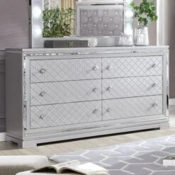 5pc Tenaya Bedroom Set Silver/Gray - HOMES: Inside + Out -Nexera Furniture Store GUEST f7667c1e 180d 43c2 a52f 8e8253bddd6e