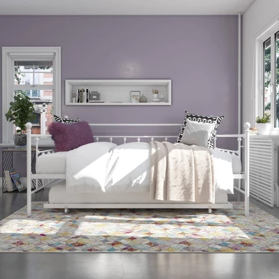 Milan Queen Daybed And Full Trundle Set White - Room & Joy 6 Milan Queen Daybed And Full Trundle Set White - Room & Joy - Image 4