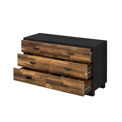 Eos Dresser Walnut/Black Finish - Acme Furniture 4 Eos Dresser Walnut/Black Finish - Acme Furniture - Image 2