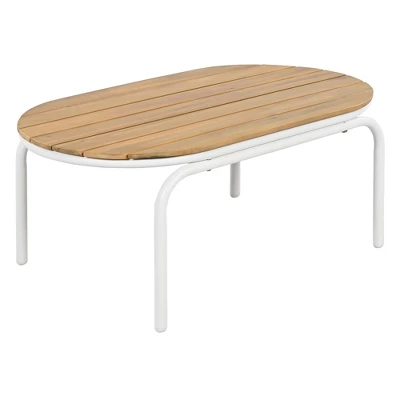 VASIP Set Of 3 Outdoor Chaise Lounge Set - Pool Lounge Chairs With Acacia Side Table For Patio, Lawn, Deck And Beach (Beige White) 11 VASIP Set Of 3 Outdoor Chaise Lounge Set - Pool Lounge Chairs With Acacia Side Table For Patio, Lawn, Deck And Beach (Beige White) - Image 9