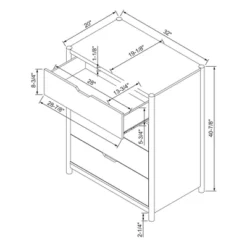 Scandi 4 Drawer Dresser Natural - Room Essentials™ -Nexera Furniture Store GUEST fb3829c0 d6a6 4c04 ad92 0e900b273420