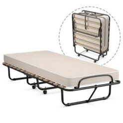 Costway Folding Rollaway Bed Extra Guest W/ Memory Foam Mattress -Nexera Furniture Store GUEST fc8d1416 cf69 4cba a017 2ce3b5a241f9