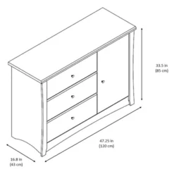 Storkcraft Crescent 3-Drawer Combo Dresser -Nexera Furniture Store GUEST fcd34a3d 1098 40a4 a9f9 4e59b89b581c