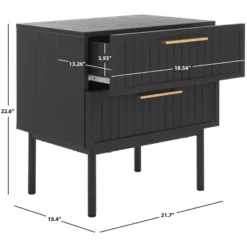 Axelle 2 Drawer Nightstand - NST9608 - Safavieh 27 Axelle 2 Drawer Nightstand - NST9608 - Safavieh -Nexera Furniture Store GUEST fe6b7935 09a6 4254 86ea be867b6ff356