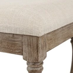 LuxenHome Upholstered Beige Linen Entryway And Bedroom Bench. -Nexera Furniture Store GUEST fe6e8aed 4ba9 40e7 81e1 cd4cefffcab4