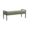 Modern Metal Bench Light Sage Green Velvet - HomePop -Nexera Furniture Store GUEST ff46fa65 8ee2 4074 b53e 73fa5331fb37
