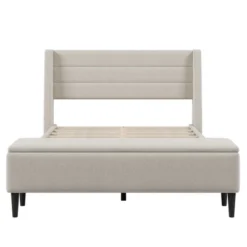 Queen Size Upholstered Wood Storage Platform Bed Frame With Storage Ottoman Bench-ModernLuxe 13 Queen Size Upholstered Wood Storage Platform Bed Frame With Storage Ottoman Bench-ModernLuxe -Nexera Furniture Store GUEST ff74e7fa 22df 4879 9e1f 0e4136b2f8c8